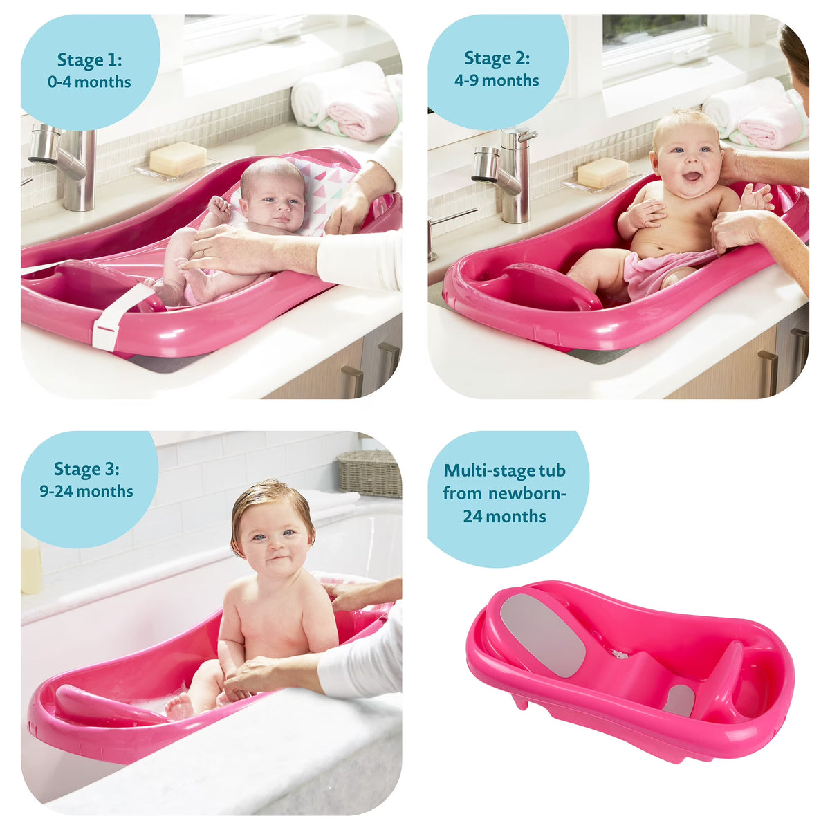 The First Years Sure Comfort Deluxe Newborn to Toddler Tub with Sling