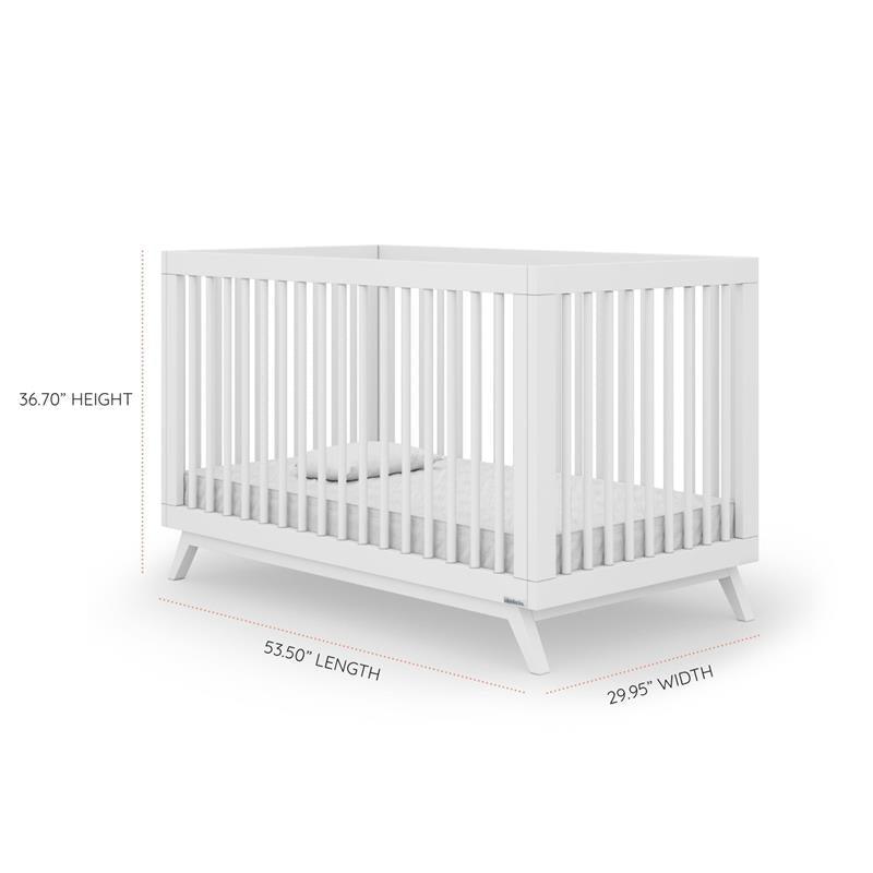 Dadada - Soho 3-In-1 Convertible Crib, White Image 13