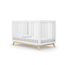 Dadada - Soho 3-In-1 Convertible Crib, White/Natural Image 1