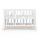 Dadada - Soho 3-In-1 Convertible Crib, White/Natural Image 5