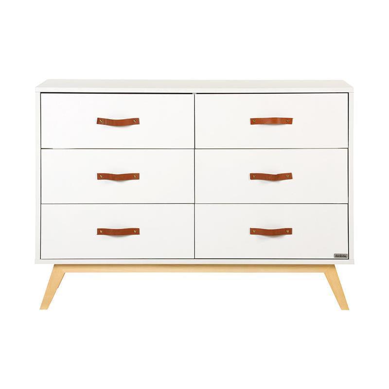 Dadada - Tribeca 6-Drawer Dresser, White/Natural Image 2