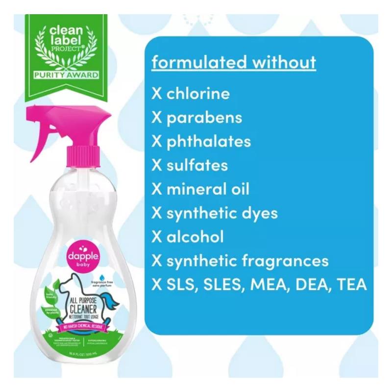 Dapple - All Purpose Cleaner Spray, Fragrance Free, 16.9 Oz Image 3