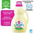 Dapple - Baby 3X Laundry Detergent, Fragrance-Free, 50 Oz Image 2
