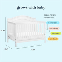 DaVinci Charlie 4-In-1 Convertible Baby Crib - White Image 2