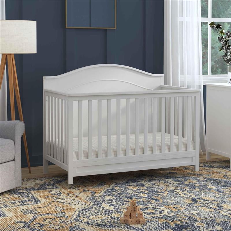 DaVinci Charlie 4-In-1 Convertible Baby Crib - White Image 6