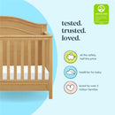 Davinci Charlie 4-in-1 Convertible Crib, Honey Image 2
