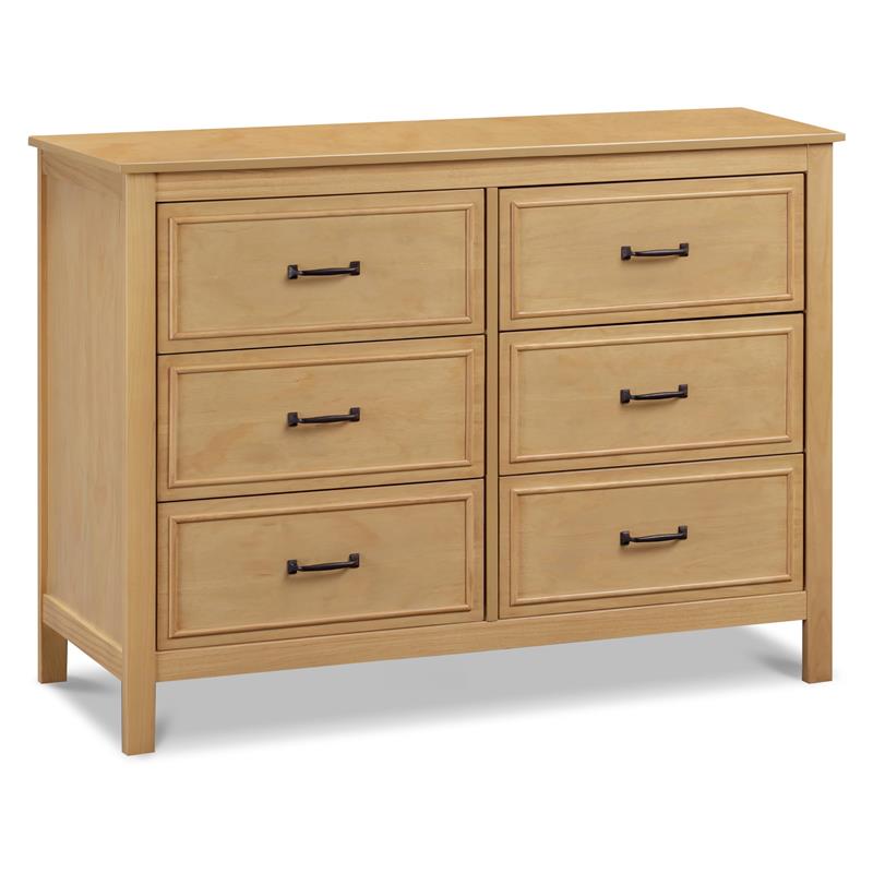 DaVinci Charlie 6 Drawer Double Dresser, Honey DaVinci Charlie 6 Drawer Double Dresser, Honey