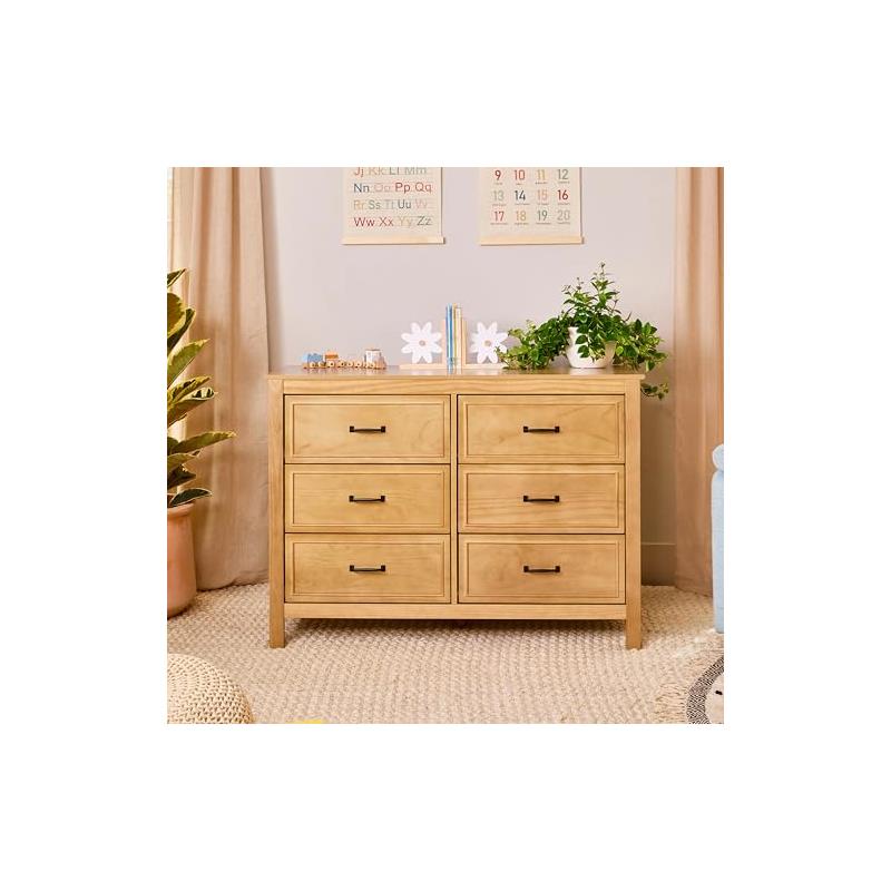 DaVinci Charlie 6 Drawer Double Dresser, Honey DaVinci Charlie 6 Drawer Double Dresser, Honey