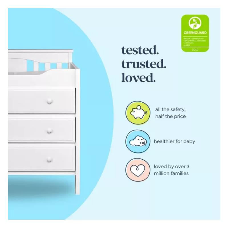 Million Dollar Baby - DaVinci Jayden 3-Drawer Changer Dresser Image 3