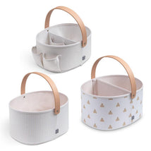 Delta - 3-Pack Nested Fabric Storage Bins With Handles Tan Image 2