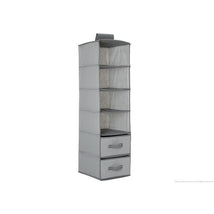 Delta - 6 Shelf Storage With 2 Drawers, Cool Grey Image 1