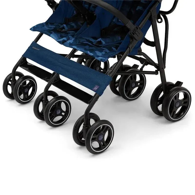 delta children double stroller babyGap Classic Side-by-Side Double Stroller, Size Toddler, Navy Camo