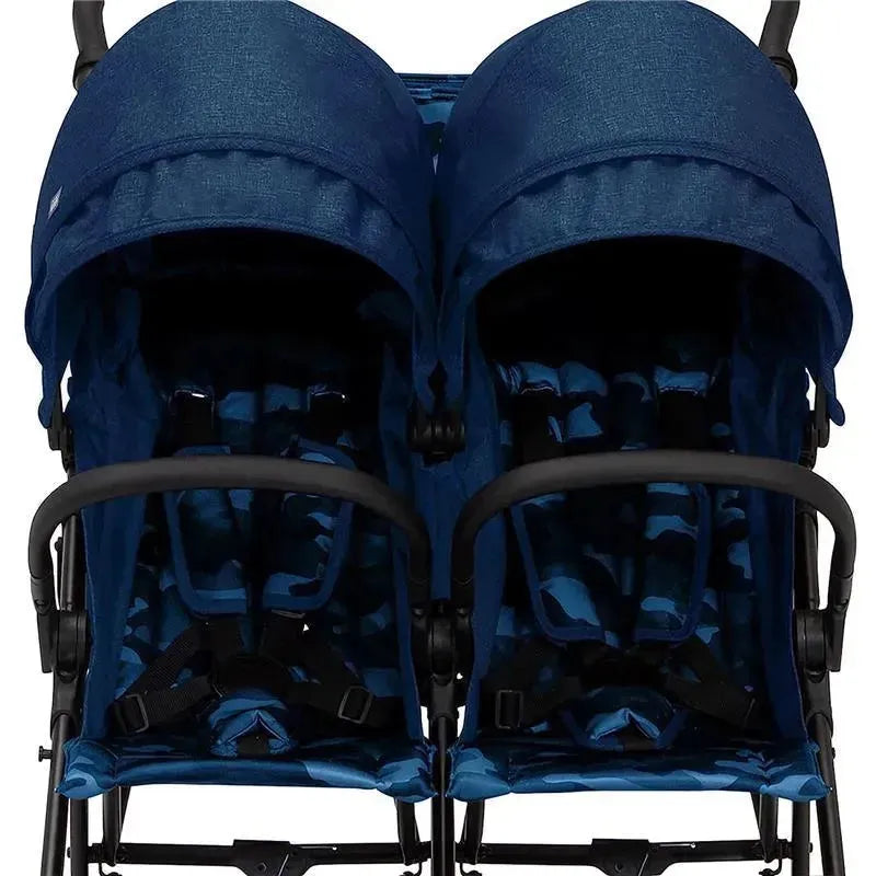 navy blue double stroller babyGap Classic Side-by-Side Double Stroller, Size Toddler, Navy Camo