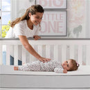 Delta Children - Beautyrest Black Diamond 2 Stage Crib and Toddler Mattress - White Image 3