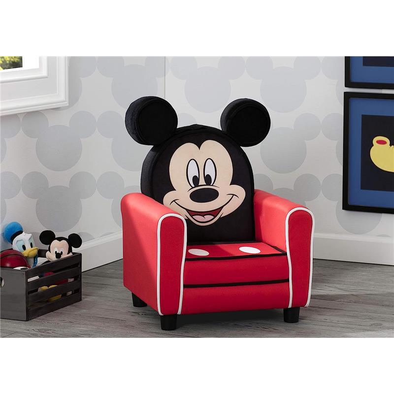 Delta Children - Figural Upholstered Kids Chair, Mickey Mouse Image 5