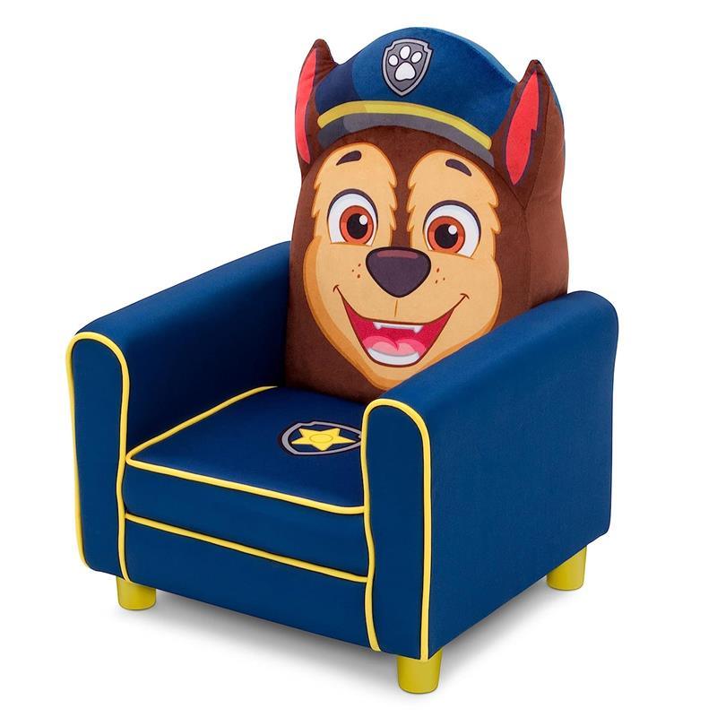 Delta Children - Figural Upholstered Kids Chair, Nick Jr. PAW Patrol Chase Image 4