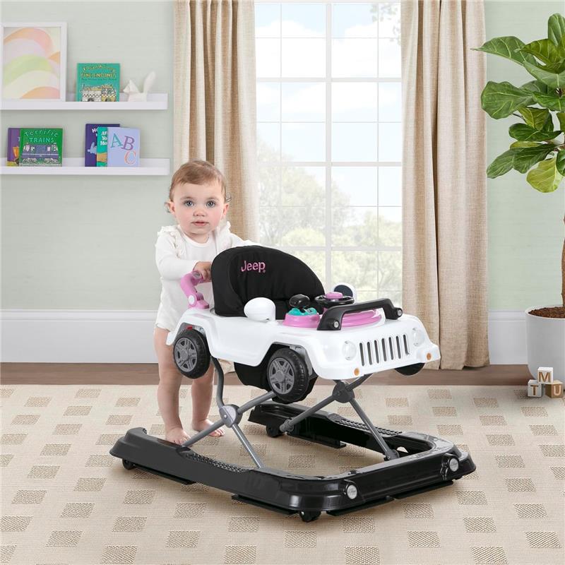 Delta - Classic Wrangler 3-In-1 Grow With Me Walker, White And Pink Image 7
