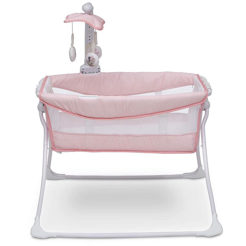 Delta Deluxe Activity Sleeper Baby Bedside Folding portable Bassinet - Disney Minnie Mouse Image 5