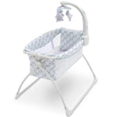 Delta - Deluxe Activity Sleeper Bedside Bassinet Folding Portable Crib For Newborns, Windmill Image 4