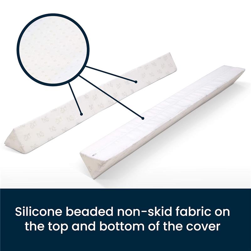 Delta - Perfect Sleeper Extra Long Foam Bedrail Bumper - 2Pk, White Image 4