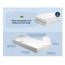 Delta Sertapedic Crib Mattress Liner Pads (Pack Of 2)| Extra Protection For Baby’s Crib With Nanotex Technology| 100% Waterproof, White Image 2