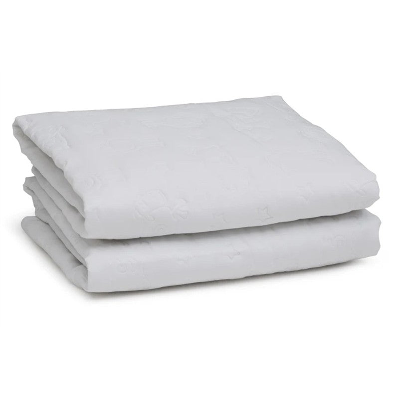Delta Sertapedic Crib Mattress Liner Pads (Pack Of 2)| Extra Protection For Baby’s Crib With Nanotex Technology| 100% Waterproof, White Image 3