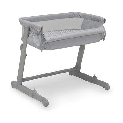Delta - Whisper Bedside Bassinet, Grey Stripes  Image 1