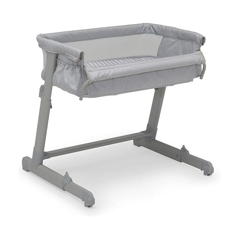 Delta - Whisper Bedside Bassinet, Grey Stripes  Image 1