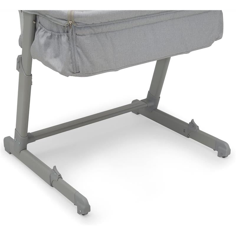 Delta - Whisper Bedside Bassinet, Grey Stripes  Image 4