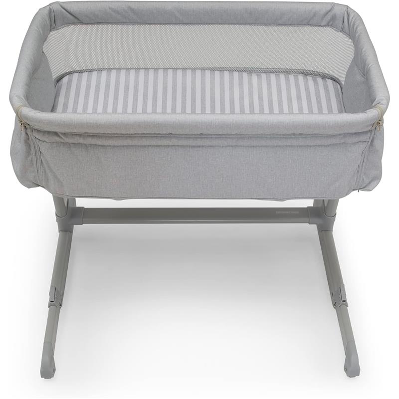 delta children babygap whisper bedside bassinet sleeper - grey stripes babyGap Whisper Bedside Bassinet Sleeper