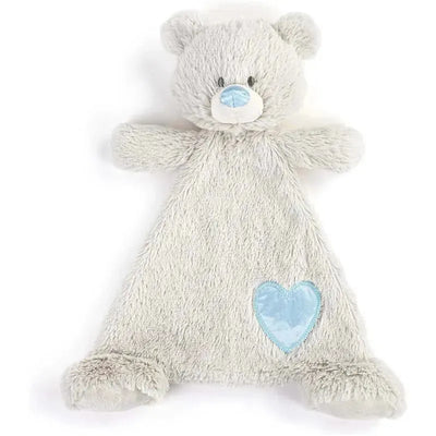 DEMDACO - Birthstone Blue and Grey, Stuffed Animal Blankie Bear December Image 1