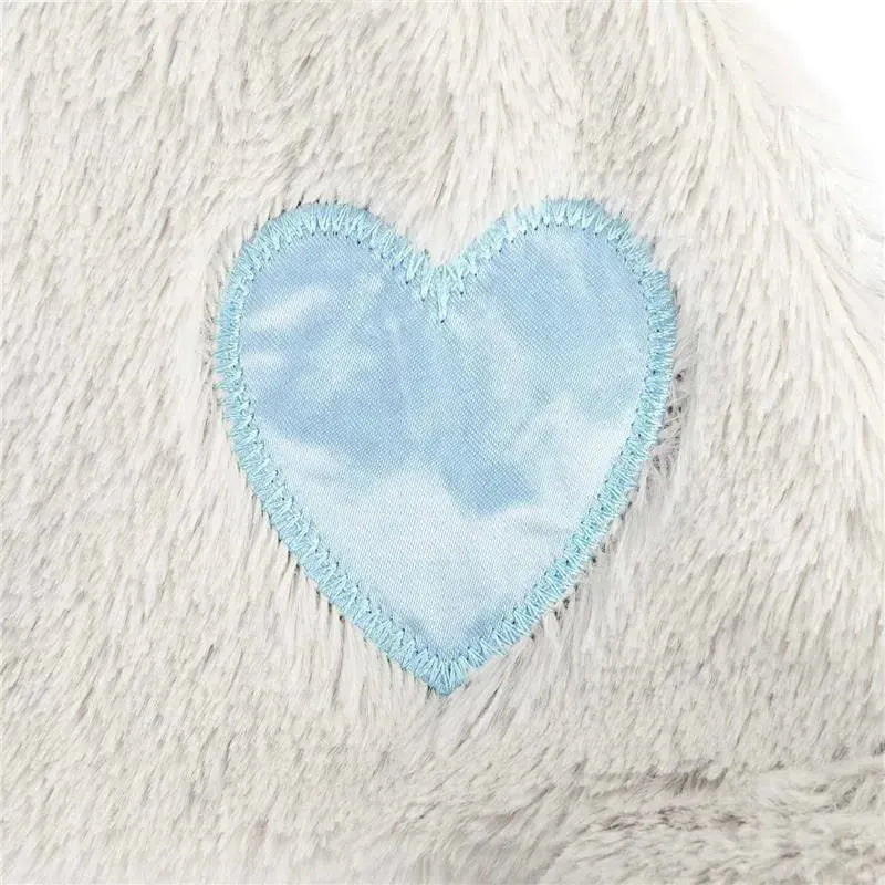DEMDACO - Birthstone Blue and Grey, Stuffed Animal Blankie Bear December Image 6