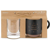Demdaco - Mug & Whiskey Glass Set, When Baby Wakes/Sleeps Image 2