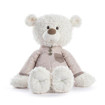 Demdaco - Nighty Night Soft Polyester Stuffed Animal Plush Pajama Bear, Brown and White, Sweet Dreams Image 2