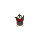 Demdaco Penguin Teether Buddy, 7x10 inches, features a plush penguin design with a red scarf and textured teething areas.