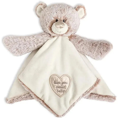 Demdaco - Neutral Teddy Rattle Blankie Image 1