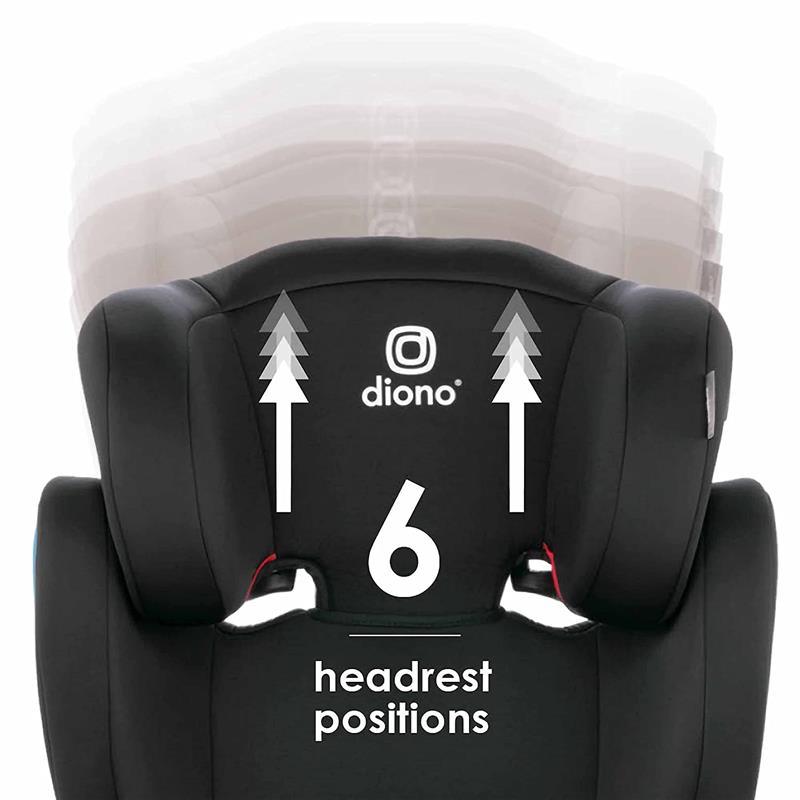 Diono - Cambria 2 XL 2-in-1 Belt Positioning Booster Seat, Latch Black Image 8