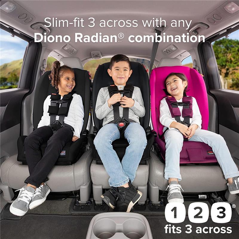 Diono - Radian 3R Narrow All-in-One Convertible Car Seat, Black Jet Image 9