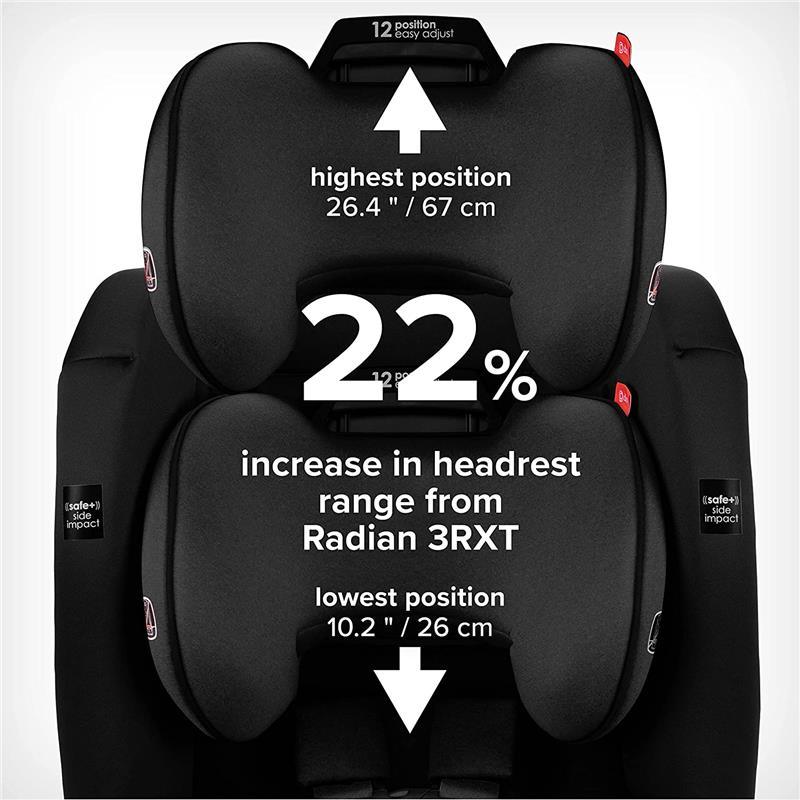 Diono - Radian 3RXT SafePlus 4-in-1 Convertible Car Seat, Black Jet Image 4