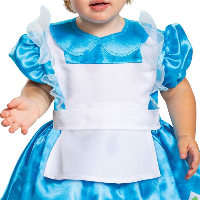 Disguise - Baby Girls Disney Alice in Wonderland Infant Costume, Blue & White Image 3