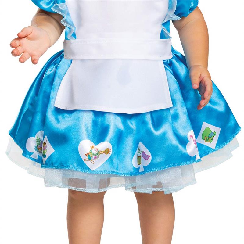 Disguise - Baby Girls Disney Alice in Wonderland Infant Costume, Blue & White Image 4