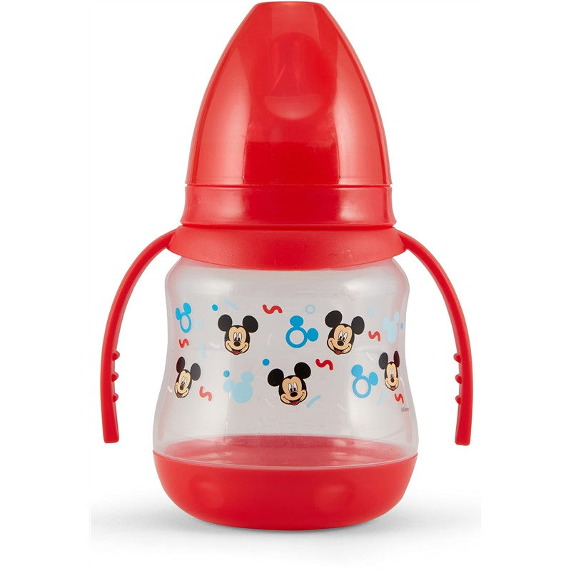Disney 2 Pack 7 Ounce Baby Bottles with Character Prints and Colored Covers with Double Handle - BPA Free and Easy to Clean Image 3