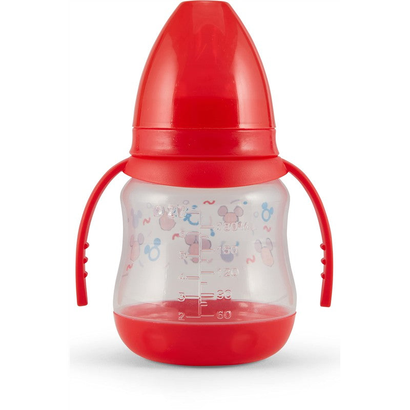 Disney 2 Pack 7 Ounce Baby Bottles with Character Prints and Colored Covers with Double Handle - BPA Free and Easy to Clean Image 5