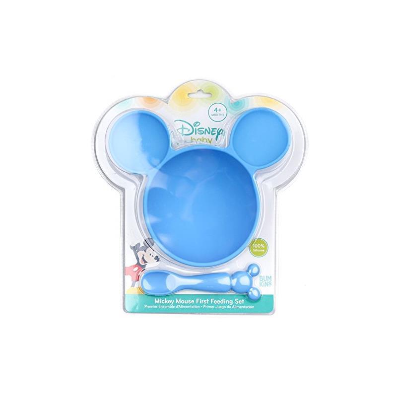Disney Baby Mickey Mouse Feeding Set, Blue Image 4