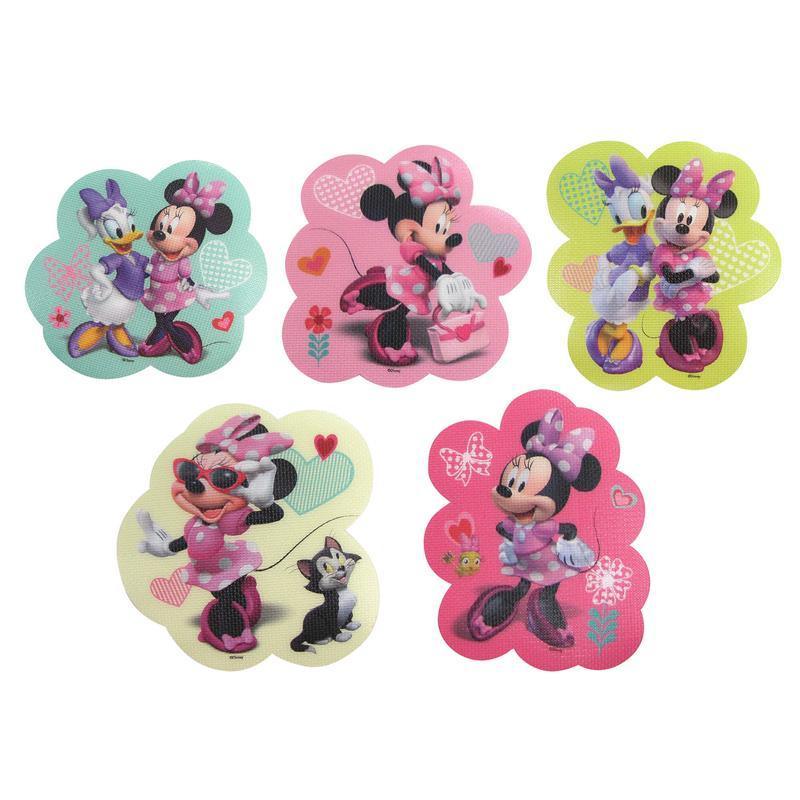 Disney Minnie Mouse 5-Pack Adhesive Bath Treads Image 1