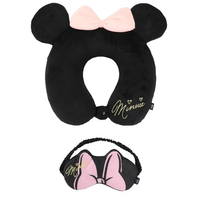 Disney Minnie Mouse-Inspired 3-Piece Neck Pillow Eye Mask Set Image 1