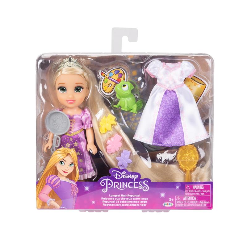 Disney Princess Rapunzel Doll Longest Hair Petite Rapunzel Doll with Pascal Image 3