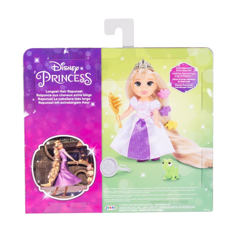Disney Princess Rapunzel Doll Longest Hair Petite Rapunzel Doll with Pascal Image 4