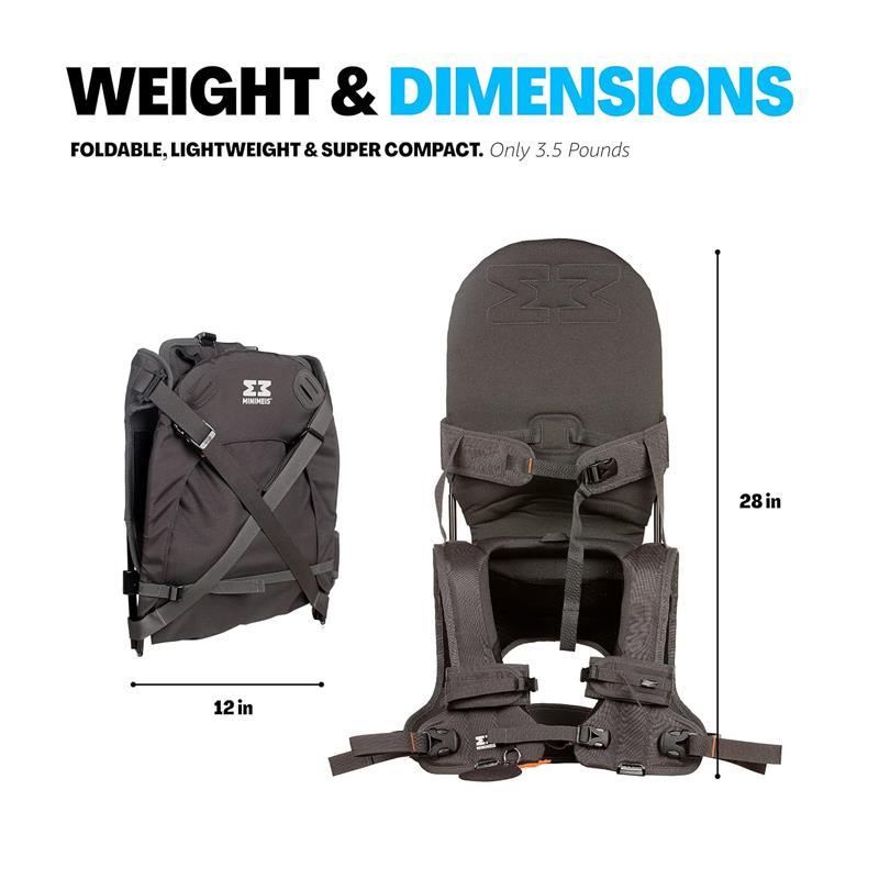 MiniMeis - G4 Lightweight Child Shoulder Carrier, Grey Image 5