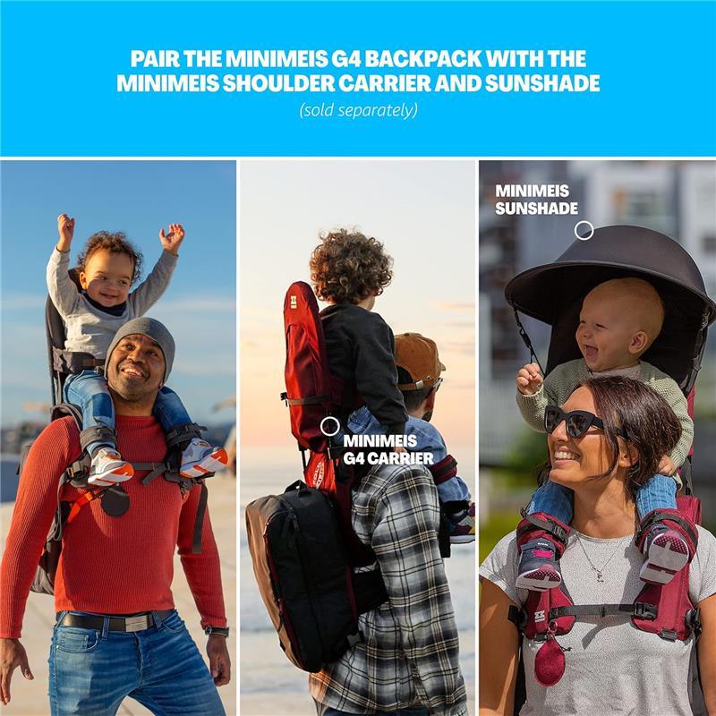 Minimeis - Universal G4 Backpack, Black/Grey Image 7